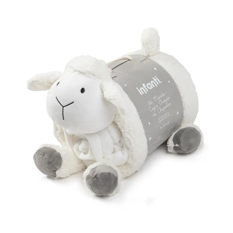 Cuna colecho Lora Essential más Manta de apego Oveja