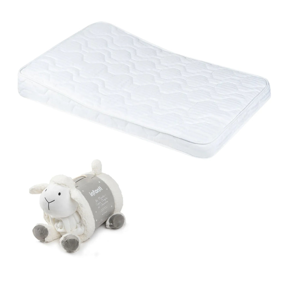 Colchón Snooze Anti-reflujo 107x67cm, Manta Oveja