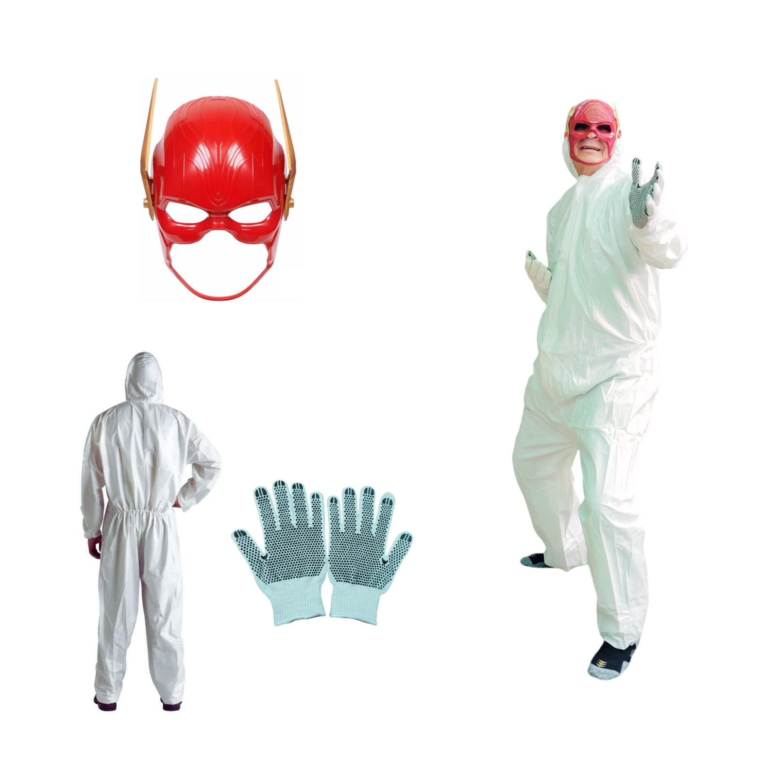 Disfraz completo Flash  libre de BPA