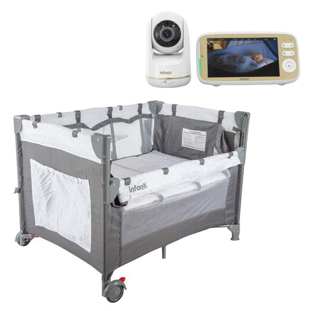Cuna colchón Always Together más Video monitor Infanti VB803