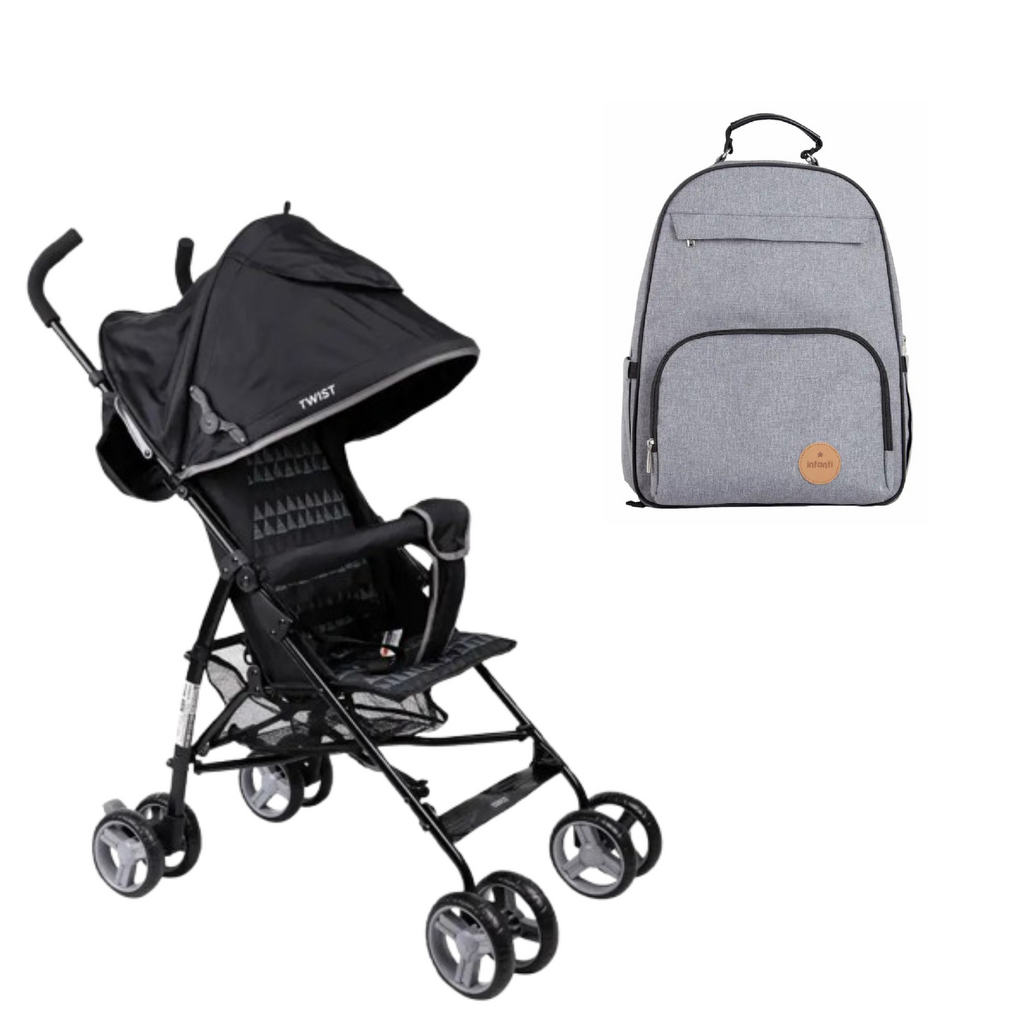 Coche de Paseo New Twist más Mochila maternal Oak