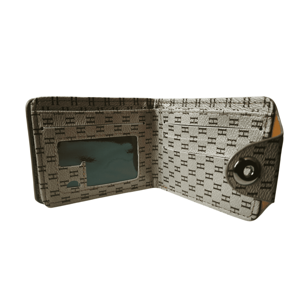 Billetera Capuccino de Broche: Diseño Clásico con Toque Moderno