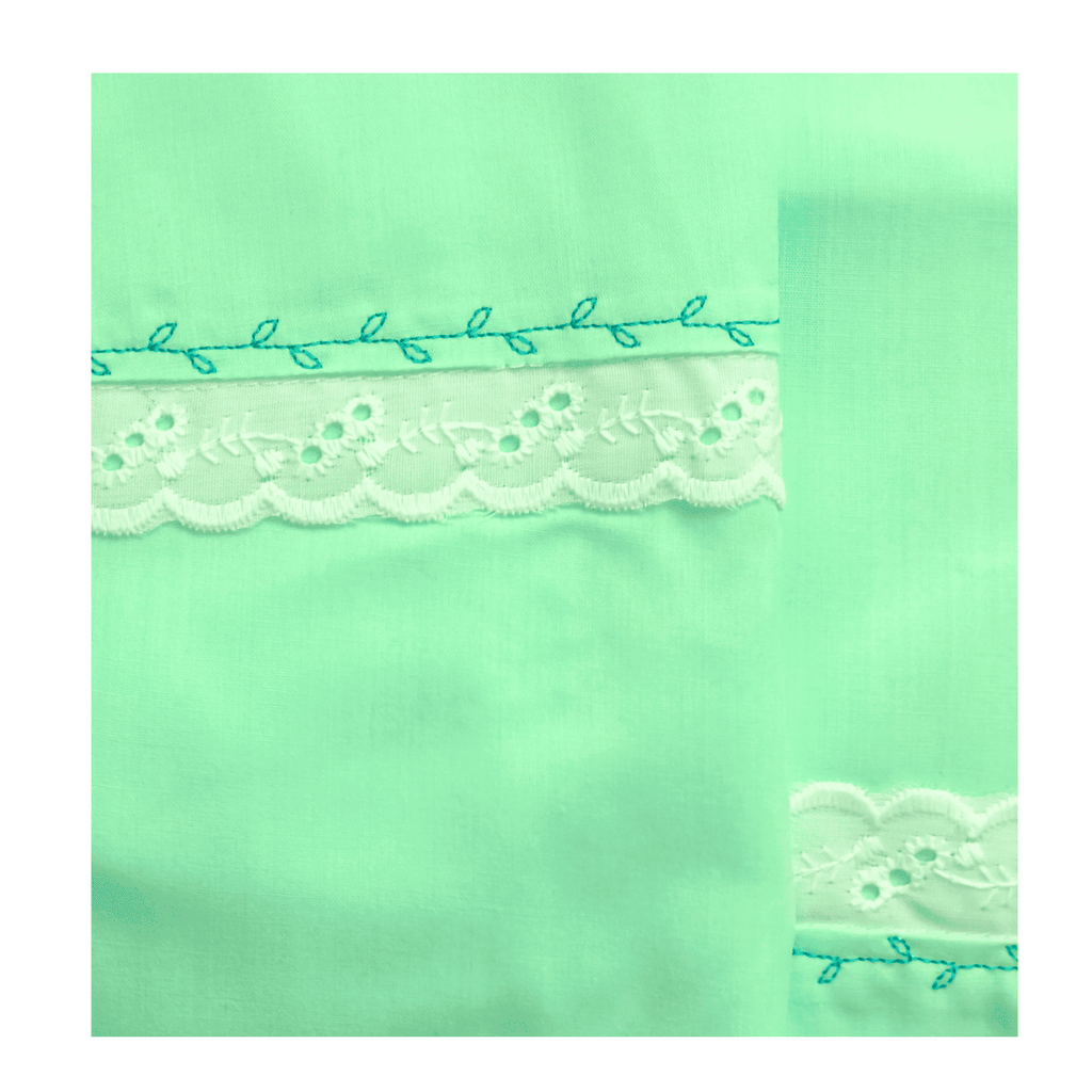 Cuna colchon Playard Always Together más Sabana Menta Oasis