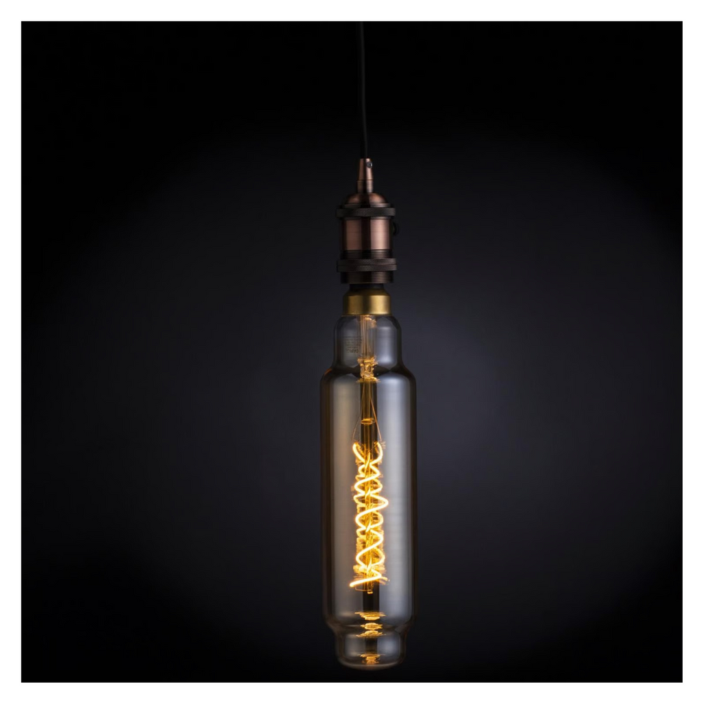 Ampolleta LED filamentos E27 4W luz cálida tipo Tubo