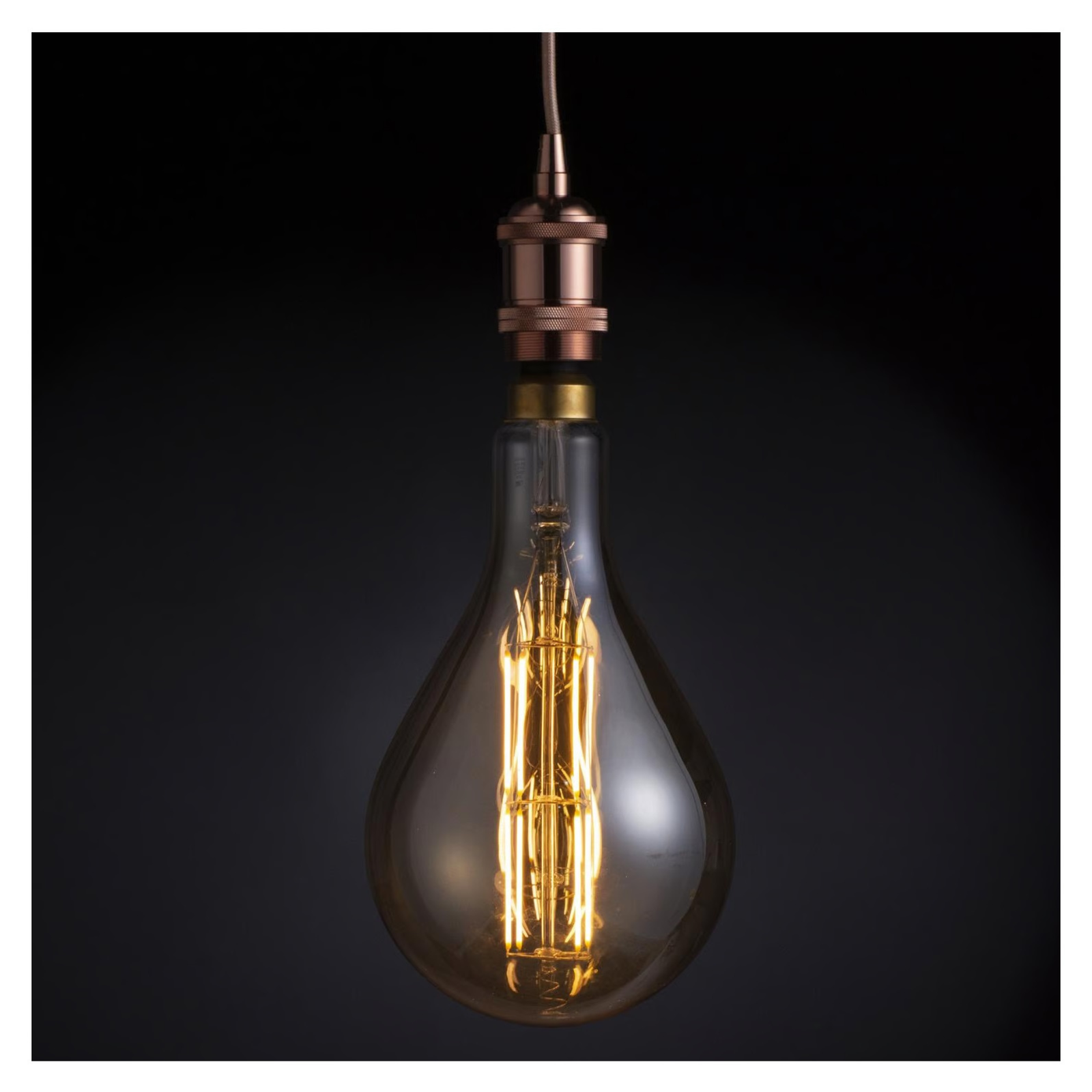 Ampolleta LED filamentos E27 4W luz cálida tipo Gota