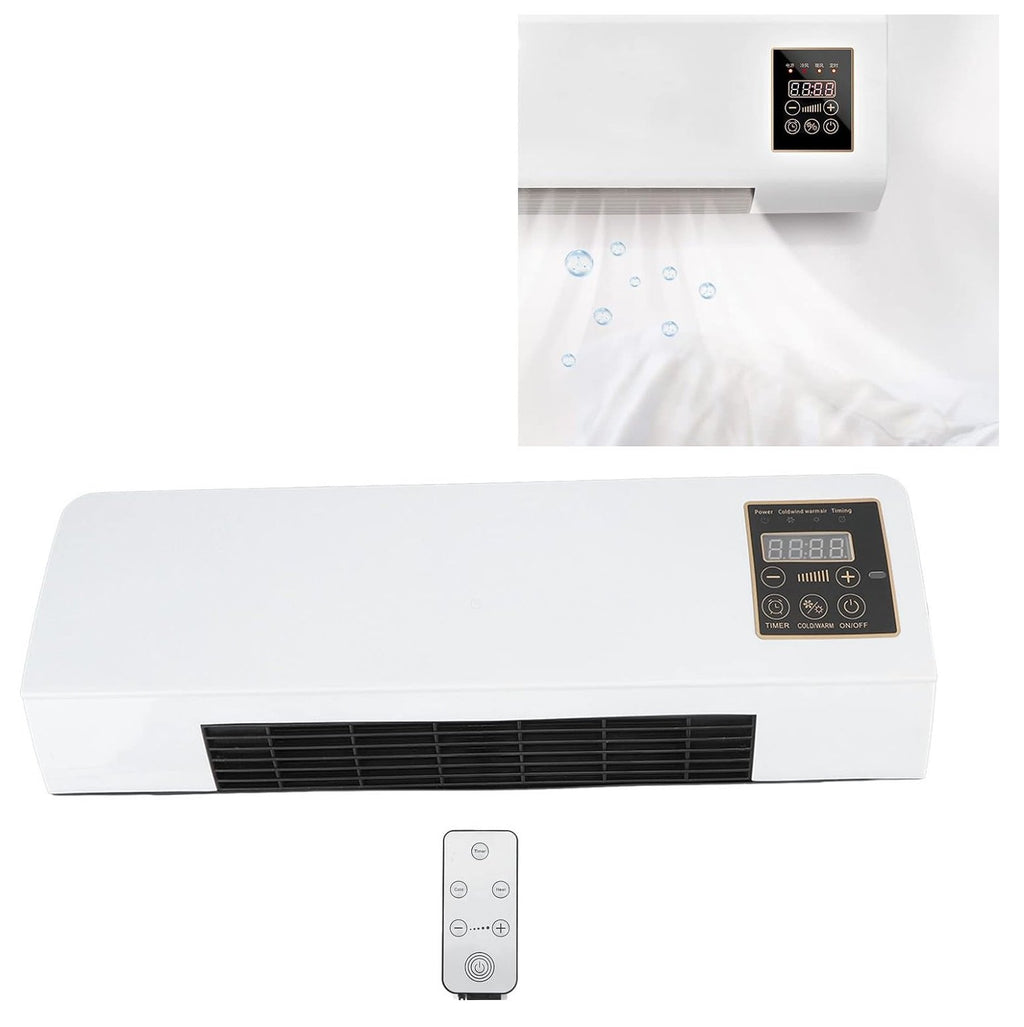 2 Calentador y Aire Acondicionado 2 En 1 Eléctrico para pared