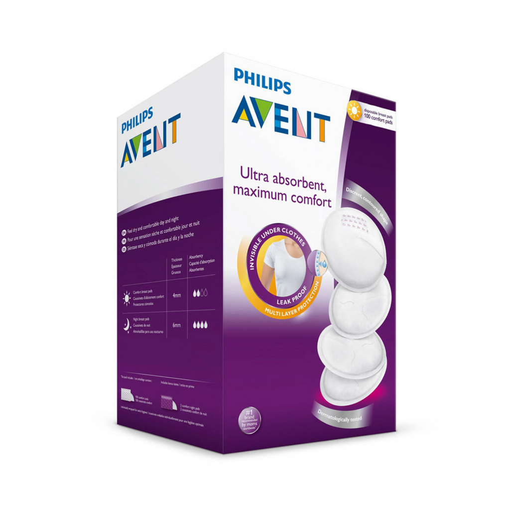 Absorbentes mamarios desechables 100 unidades Avent