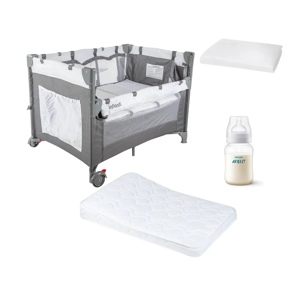 Cuna Colchón Anti-reflujo Playard Always Together, protector y Regalo