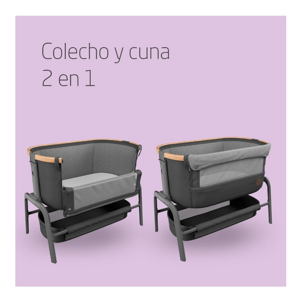 Cuna Colecho Lora Essential - Protector-Cojín 7 posiciones