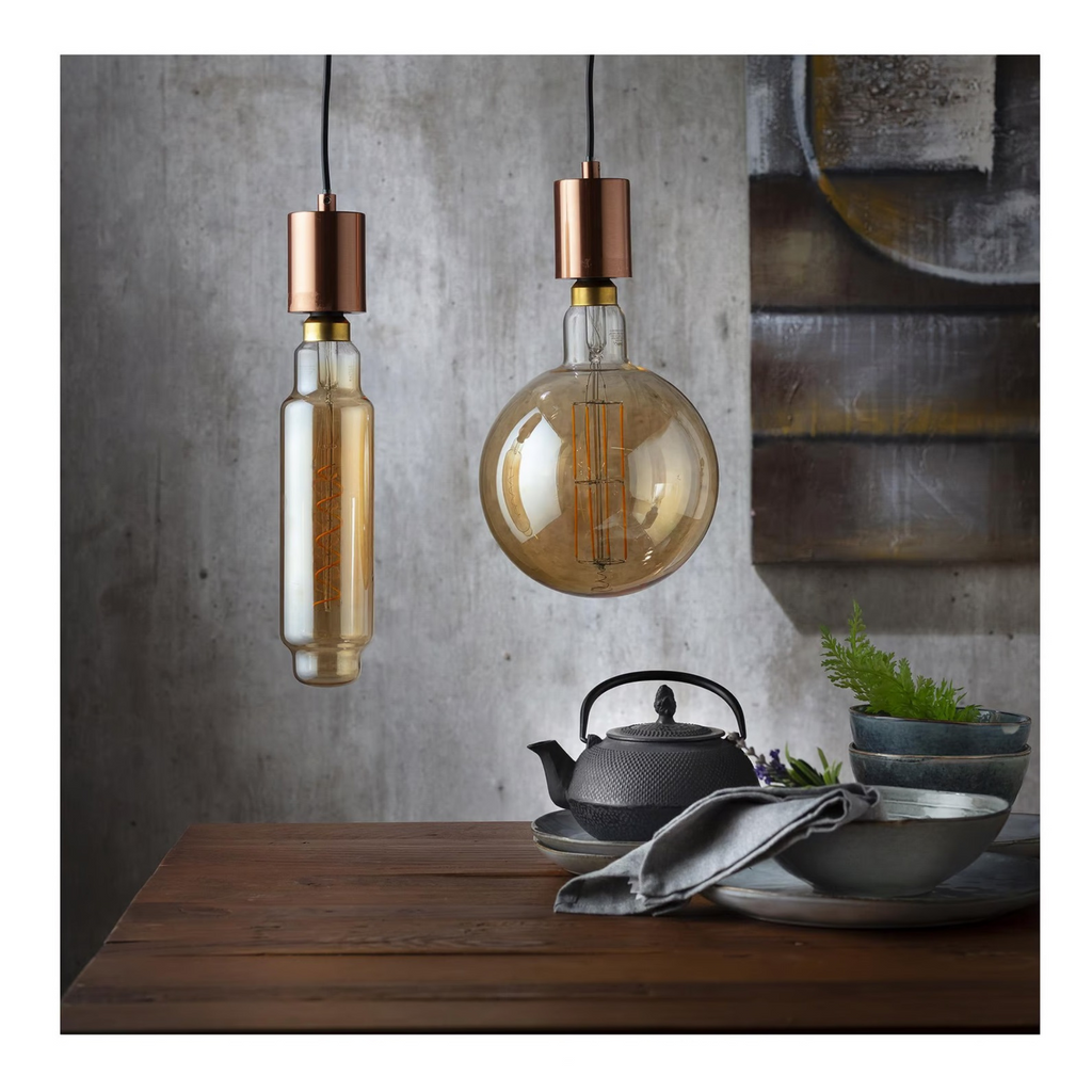 Ampolleta LED filamentos E27 4W luz cálida tipo Tubo