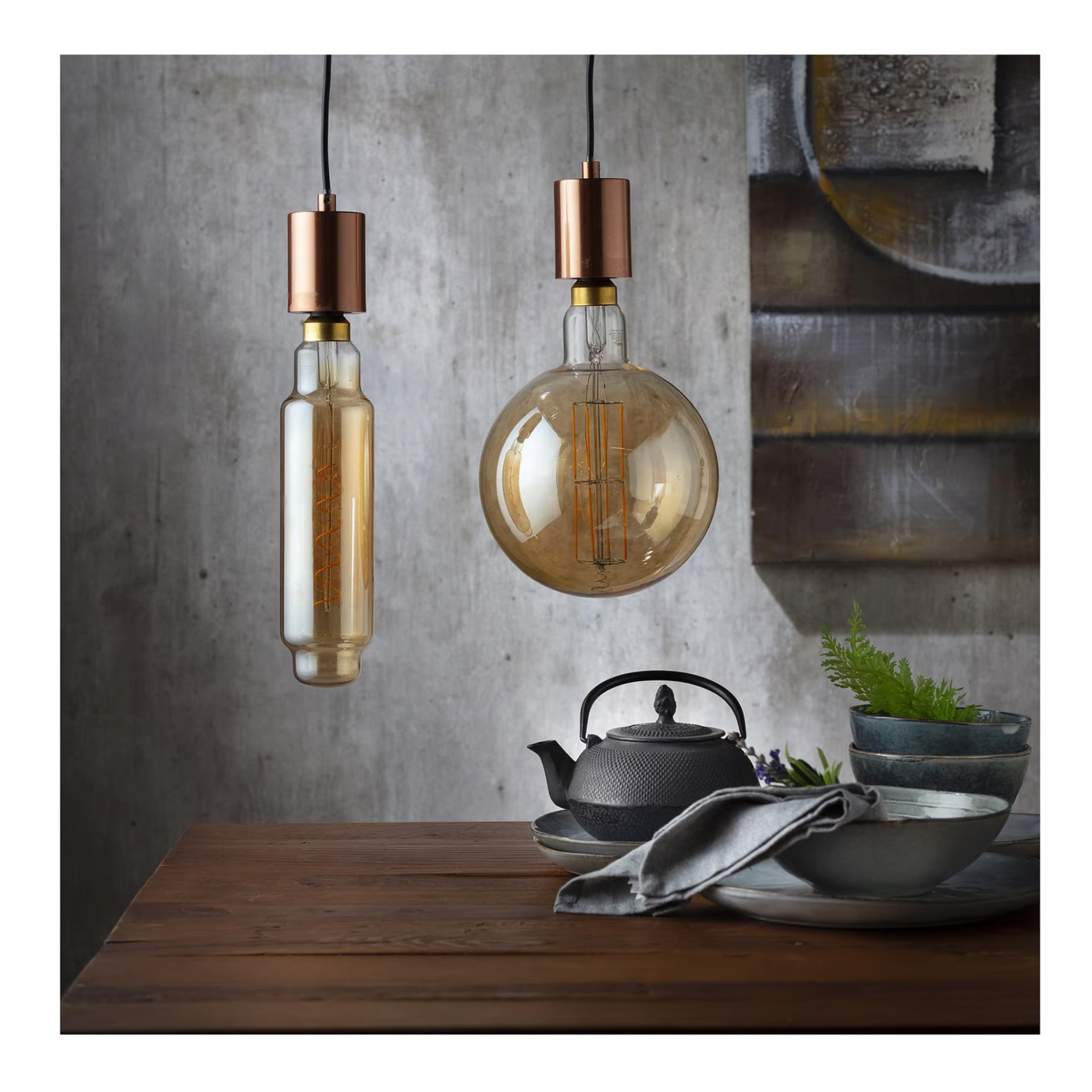 Ampolleta LED filamentos E27 4W luz cálida tipo Tubo