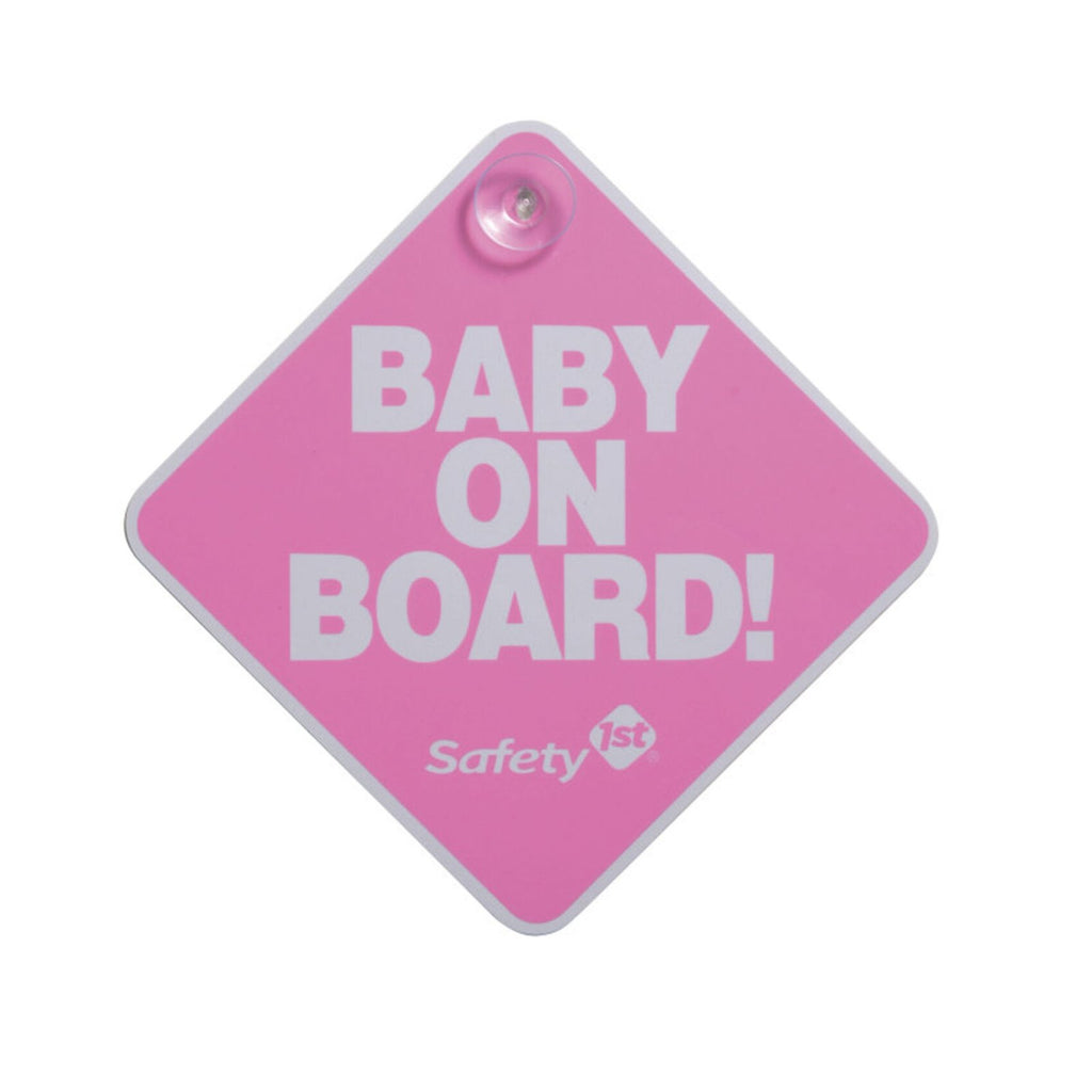 Alzador Conmuter GRAPHITE BLUE más letrero bebé a bordo Rosado