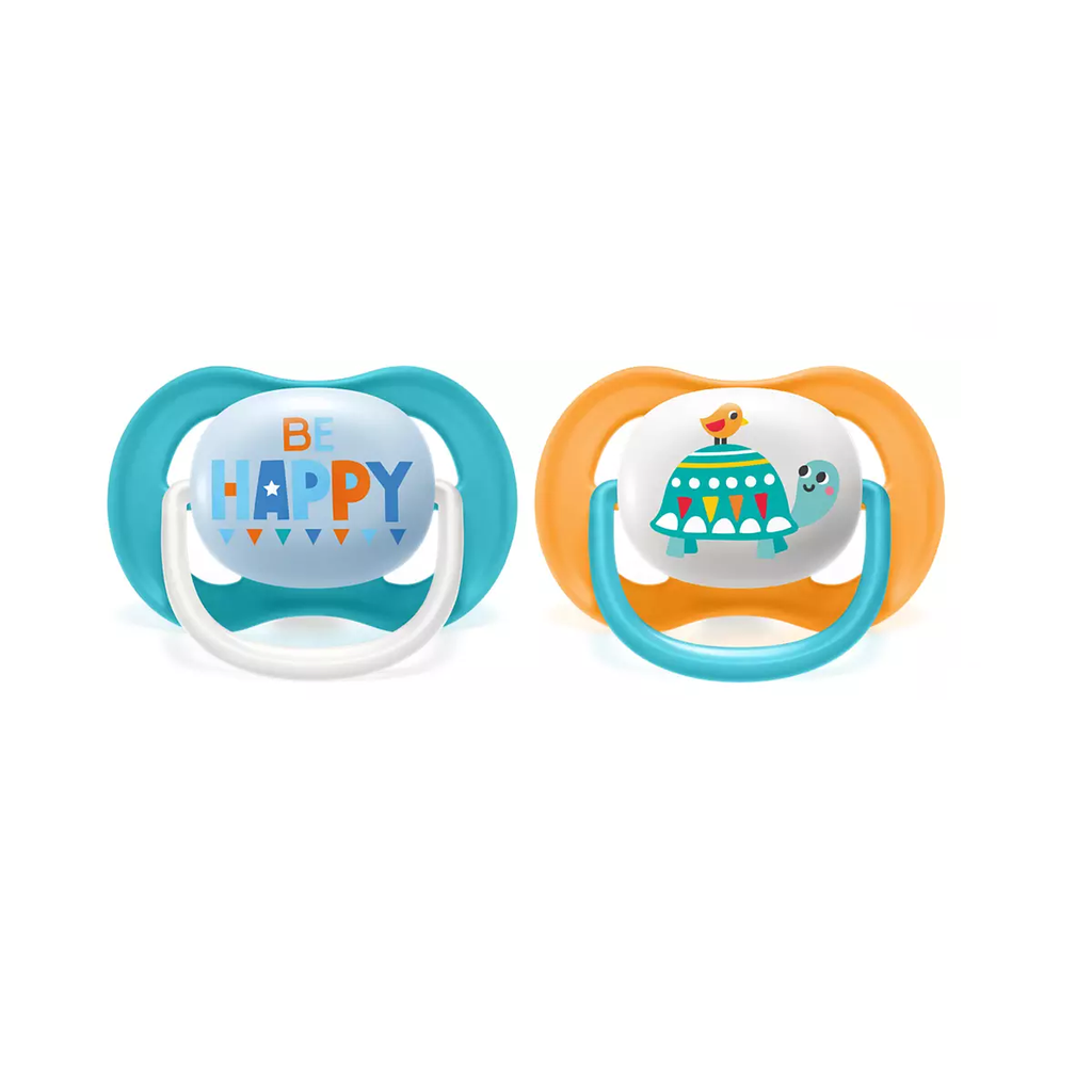 3 Mamaderas Blue + Set de 2 chupetes 6-18 meses y 4 Cucharas