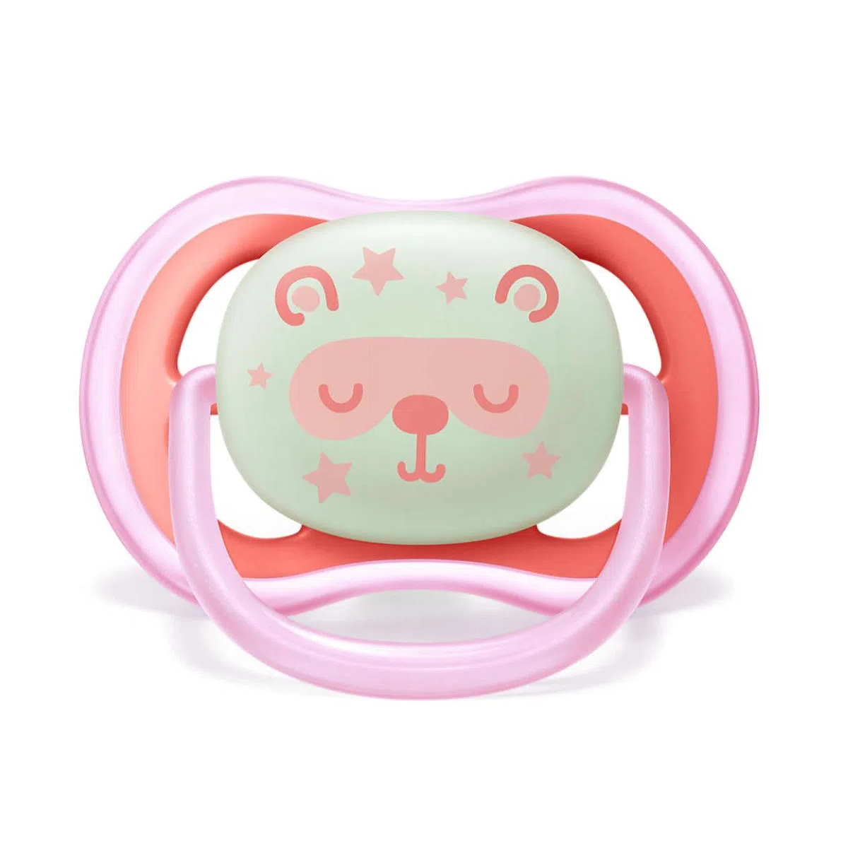 2 Chupetes Nocturnos 6-18 meses Pink