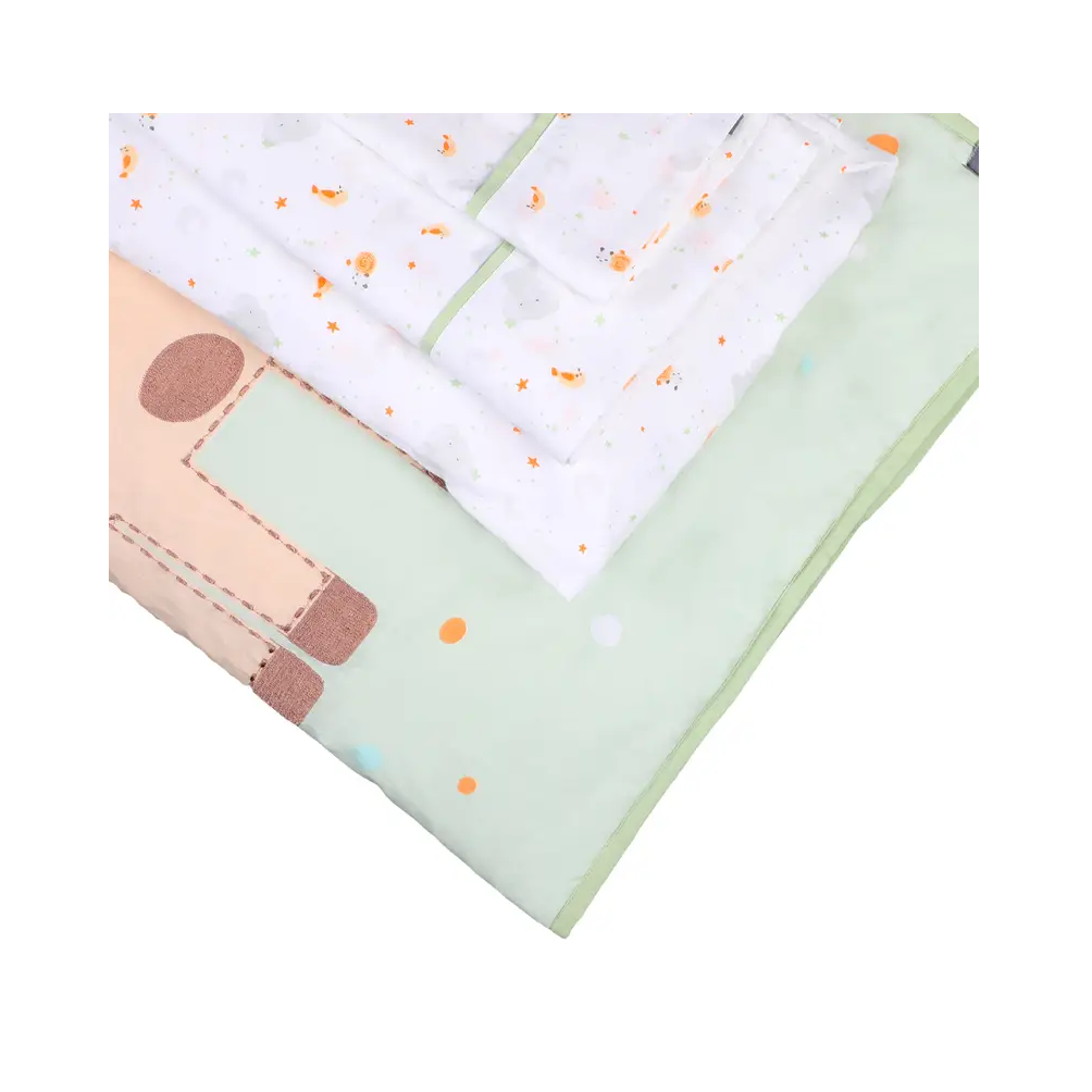 Cuna Colecho Lora Essential Grey + Juego sabanas jirafa