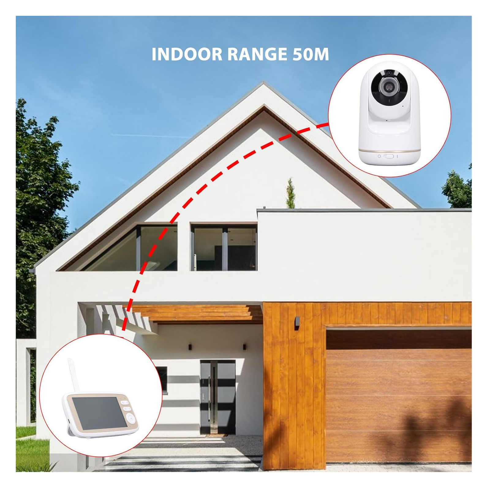 Cuna colchón Always Together más Video monitor Infanti VB803