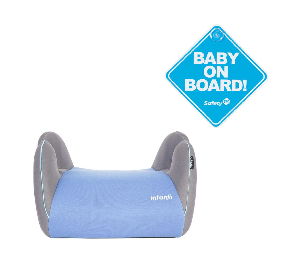 Alzador Conmuter GRAPHITE BLUE más letrero bebé a bordo Azul