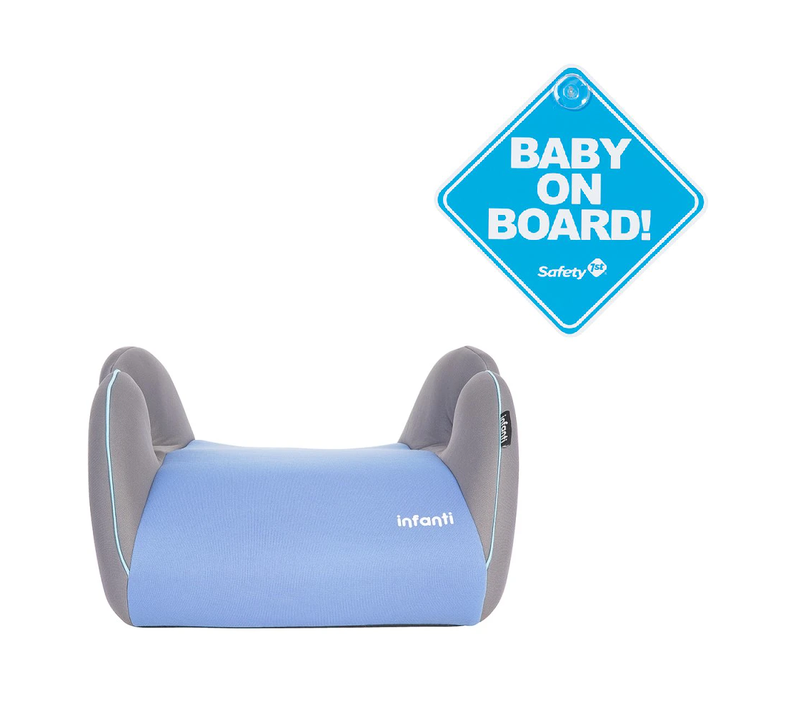 Alzador Conmuter GRAPHITE BLUE más letrero bebé a bordo Azul