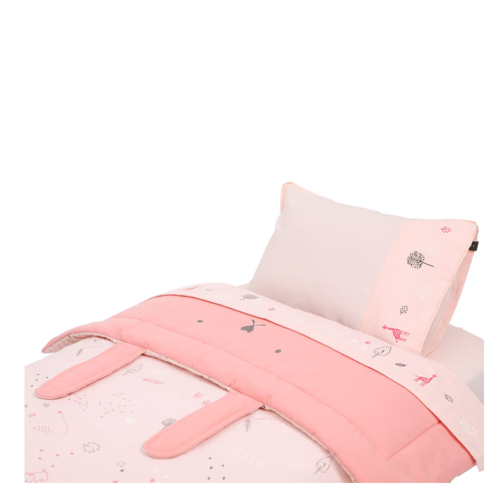 Cuna mas colchón Always together Set sabanas Rosa y Sonajeros