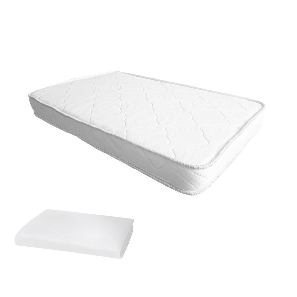 Colchón de cuna Espuma 107x67cm Protector, manta oveja y regalo