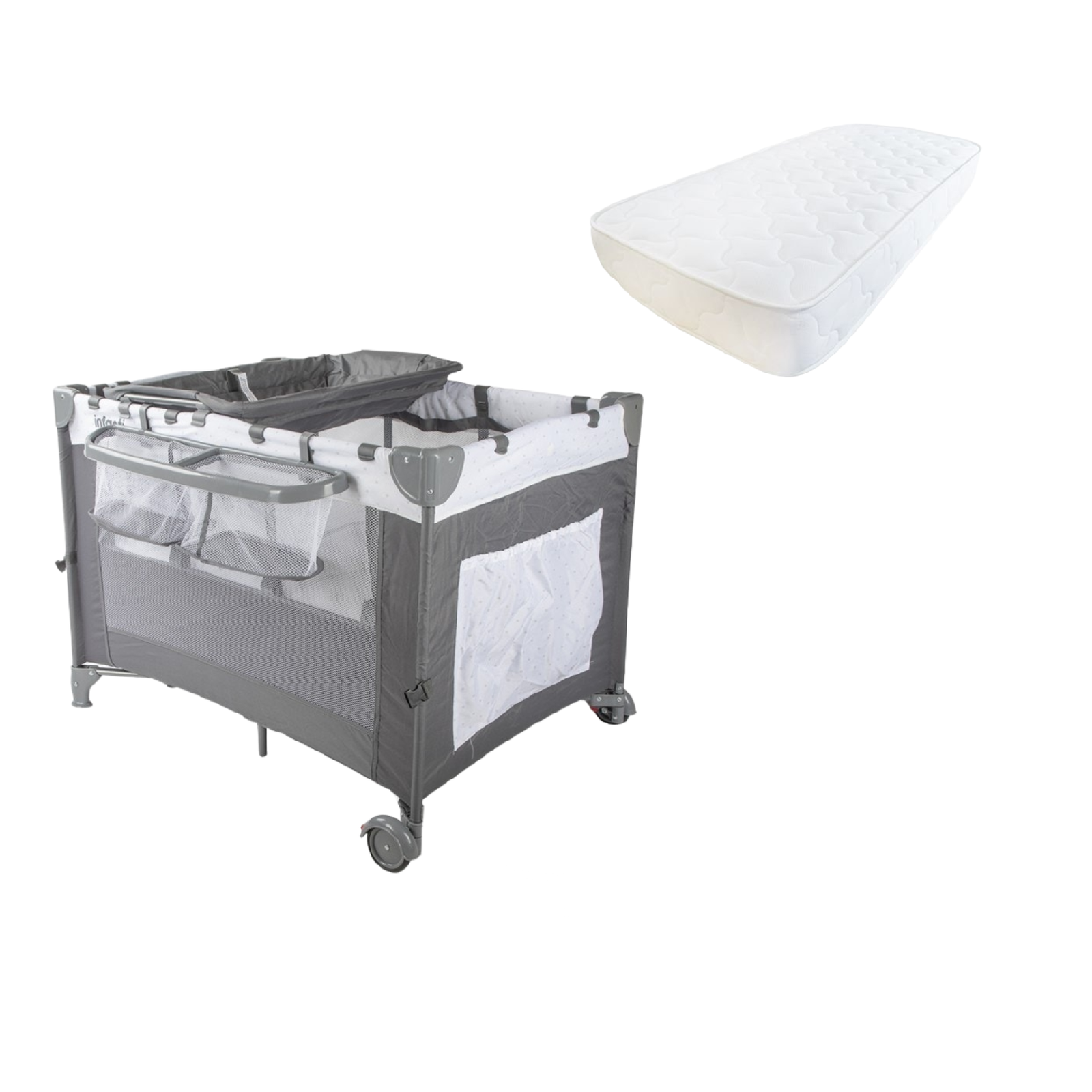 Cuna más Colchón Playard Always Together Marengo